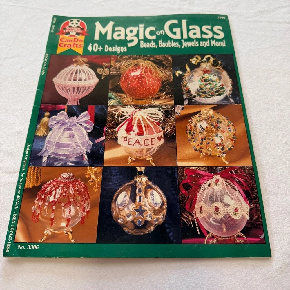 Design‎ Originals Kugeln II & Magic on Glass Ornament Craft Book Lot of 2